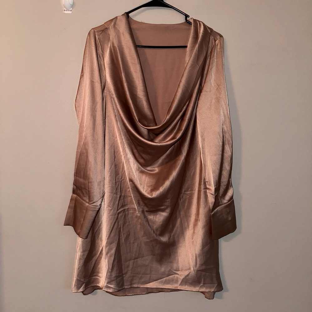NWOT Medium long sleeve cowl neck dress